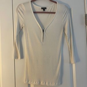 White express thin 3/4 sleeve sweater